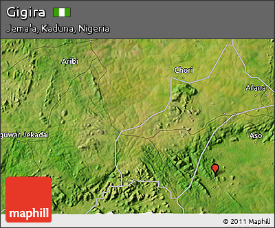 Satellite 3D Map of Gigira