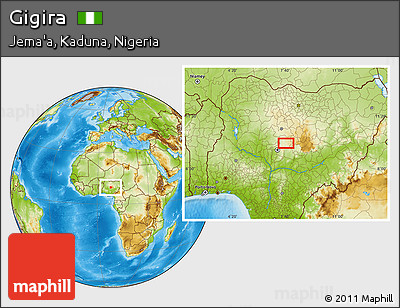 Physical Location Map of Gigira