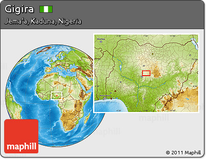 Physical Location Map of Gigira