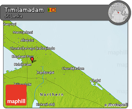 Physical 3D Map of Timilamadam