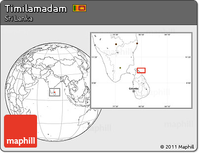 Blank Location Map of Timilamadam