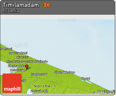 Physical Panoramic Map of Timilamadam