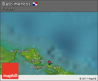 Satellite 3D Map of Bastimentos
