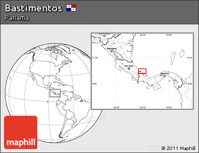 Blank Location Map of Bastimentos