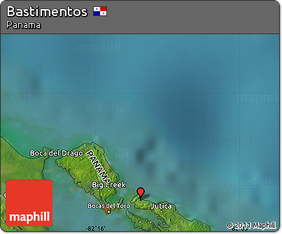 Satellite Map of Bastimentos