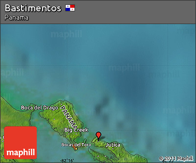 Satellite Map of Bastimentos