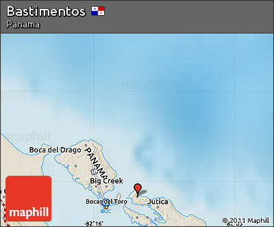 Shaded Relief Map of Bastimentos