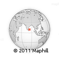 Outline Map of the Area around 9° 36' 8" N, 83° 22' 30" E, rectangular outline