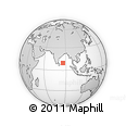 Outline Map of the Area around 9° 36' 8" N, 85° 55' 30" E, rectangular outline