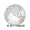 Outline Map of the Area around 9° 36' 8" N, 86° 46' 30" E, rectangular outline