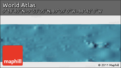 Satellite Panoramic Map of the Area around 9° 36' 8" N, 89° 10' 30" W