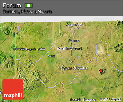 Satellite 3D Map of Forum
