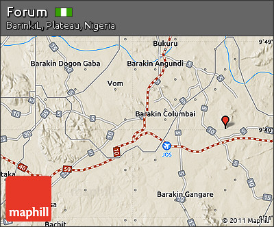 Shaded Relief Map of Forum