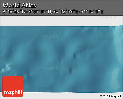 Satellite 3D Map of the Area around 9° 36' 8" N, 91° 1' 30" E