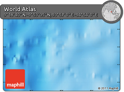 Physical Map of the Area around 9° 36' 8" N, 94° 25' 30" E