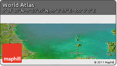 Satellite Panoramic Map of the Area around 9° 36' 8" N, 99° 31' 30" E