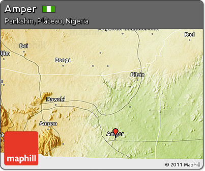 Physical 3D Map of Amper