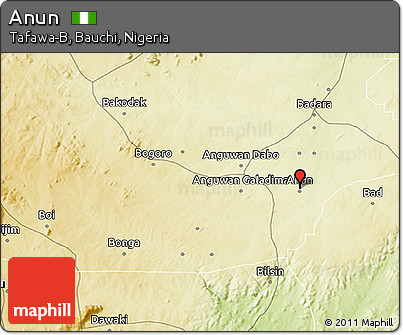 Physical 3D Map of Anun