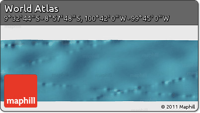 Satellite Panoramic Map of the Area around 9° 15' 16" S, 100° 13' 29" W