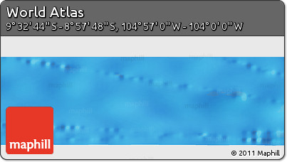 Physical Panoramic Map of the Area around 9° 15' 16" S, 104° 28' 29" W