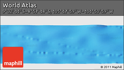 Shaded Relief Panoramic Map of the Area around 9° 15' 16" S, 105° 19' 29" W