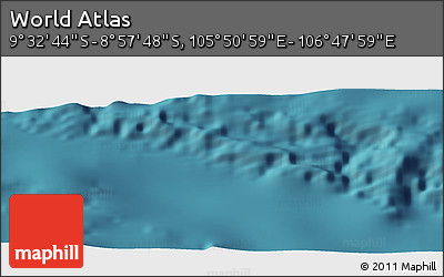 Satellite Panoramic Map of the Area around 9° 15' 16" S, 106° 19' 29" E