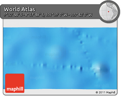 Physical 3D Map of the Area around 9° 15' 16" S, 106° 10' 30" W