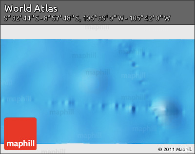 Physical 3D Map of the Area around 9° 15' 16" S, 106° 10' 30" W