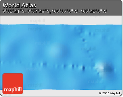 Physical 3D Map of the Area around 9° 15' 16" S, 106° 10' 30" W