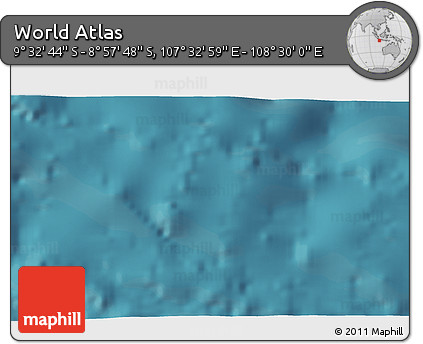 Satellite 3D Map of the Area around 9° 15' 16" S, 108° 1' 30" E