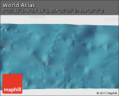 Satellite 3D Map of the Area around 9° 15' 16" S, 108° 1' 30" E