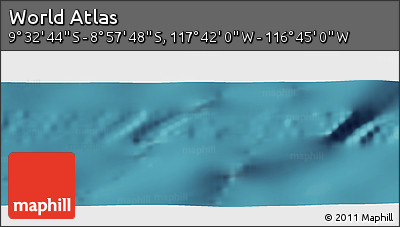 Satellite Panoramic Map of the Area around 9° 15' 16" S, 117° 13' 29" W