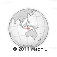 Outline Map of the Area around 9° 15' 16" S, 123° 19' 29" E, rectangular outline