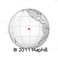 Outline Map of the Area around 9° 15' 16" S, 123° 10' 30" W, rectangular outline