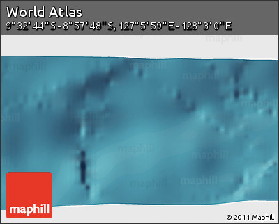 Satellite 3D Map of the Area around 9° 15' 16" S, 127° 34' 30" E