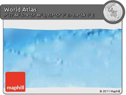 Physical 3D Map of the Area around 9° 15' 16" S, 128° 25' 30" E