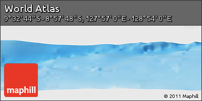Physical Panoramic Map of the Area around 9° 15' 16" S, 128° 25' 30" E