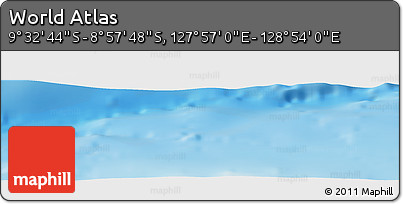Physical Panoramic Map of the Area around 9° 15' 16" S, 128° 25' 30" E