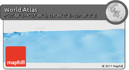 Physical Panoramic Map of the Area around 9° 15' 16" S, 129° 16' 30" E