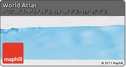 Physical Panoramic Map of the Area around 9° 15' 16" S, 129° 16' 30" E