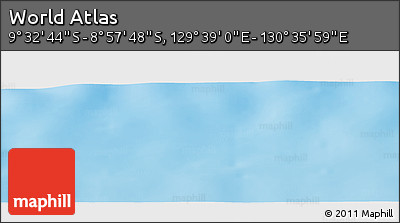 Physical Panoramic Map of the Area around 9° 15' 16" S, 130° 7' 30" E