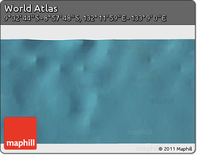 Satellite 3D Map of the Area around 9° 15' 16" S, 132° 40' 30" E