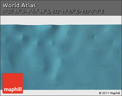 Satellite 3D Map of the Area around 9° 15' 16" S, 132° 40' 30" E