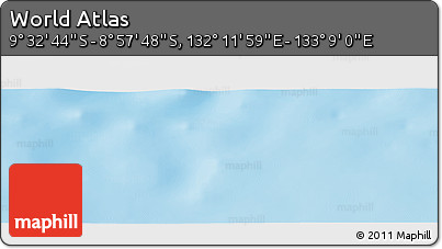 Physical Panoramic Map of the Area around 9° 15' 16" S, 132° 40' 30" E