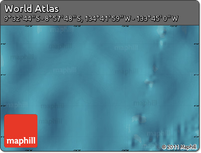Satellite Map of the Area around 9° 15' 16" S, 134° 13' 29" W