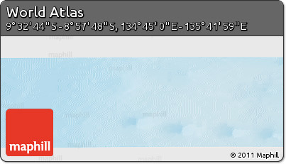 Physical Panoramic Map of the Area around 9° 15' 16" S, 135° 13' 29" E