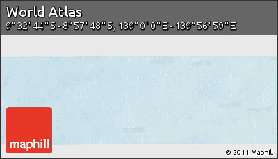 Physical Panoramic Map of the Area around 9° 15' 16" S, 139° 28' 29" E