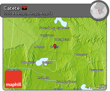 Physical Map of Catete