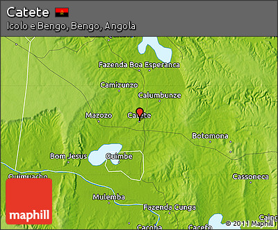 Physical Map of Catete