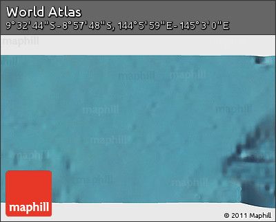 Satellite 3D Map of the Area around 9° 15' 16" S, 144° 34' 29" E